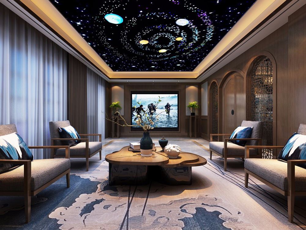 佛山市美的半島莊園新中式風(fēng)格別墅裝修案例