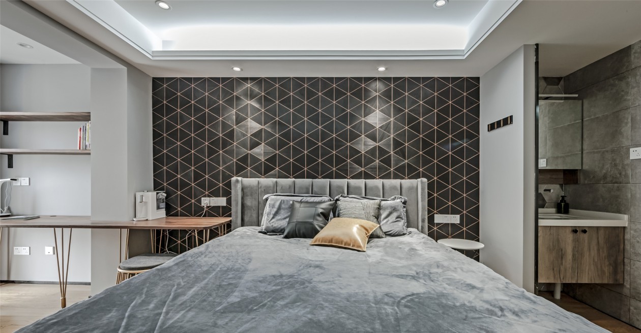 現代前衛(wèi)風格室內設計家裝案例-主臥 現代前衛(wèi)風格室內設計家裝案例-主臥