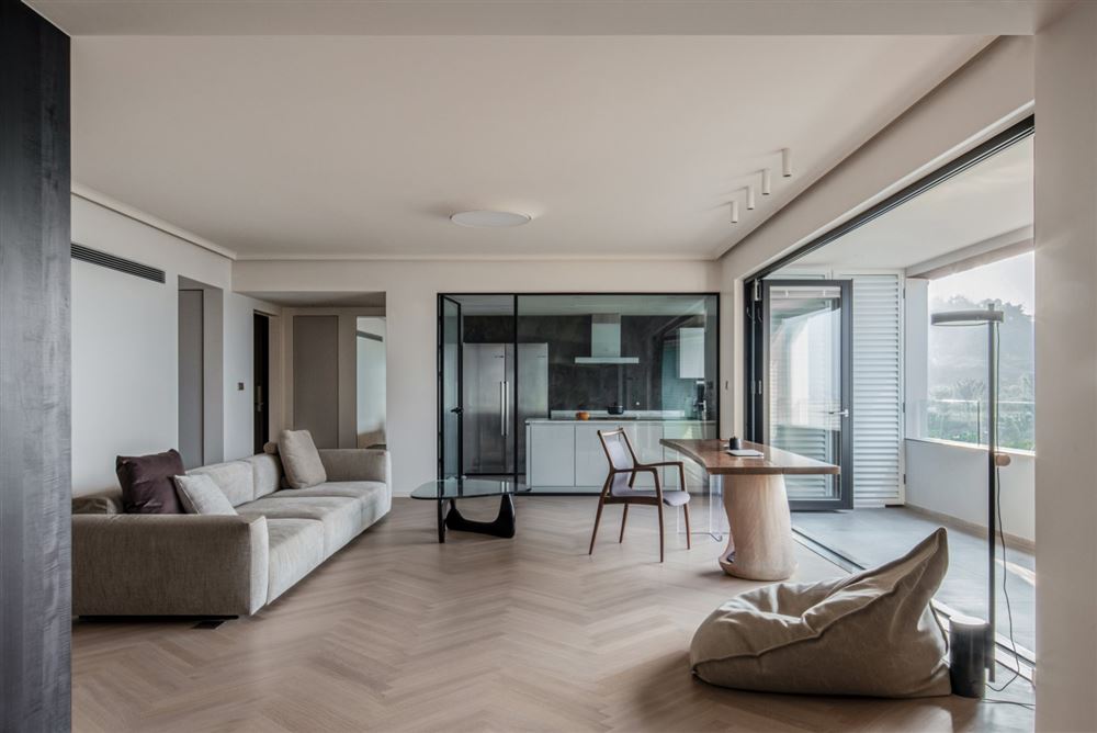 佛山市新希望悅瓏灣新中式風格四居室裝修案例