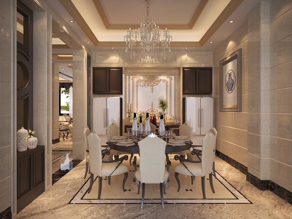 韶關(guān)市韶關(guān)恒大城歐式風格別墅裝修案例