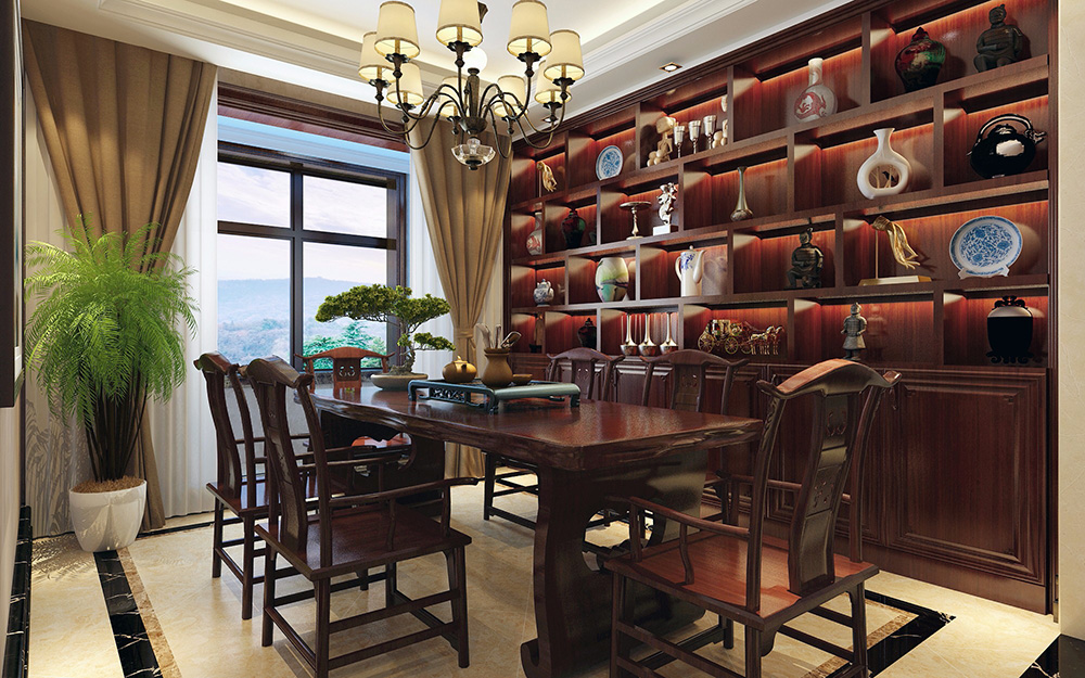 歐式風(fēng)格別墅裝修設(shè)計效果圖-龍光天瀛別墅430平米-別墅茶室裝修設(shè)計 歐式風(fēng)格別墅裝修設(shè)計效果圖-龍光天瀛別墅430平米-別墅茶室裝修設(shè)計