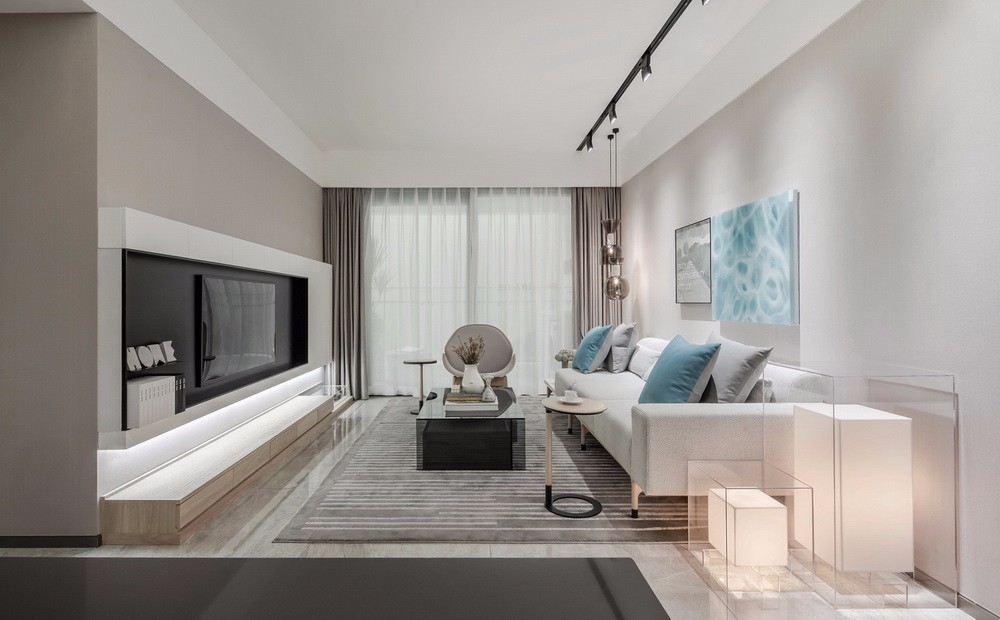 現(xiàn)代簡約風(fēng)格室內(nèi)家裝案例效果圖-客廳 現(xiàn)代簡約風(fēng)格室內(nèi)家裝案例效果圖-客廳