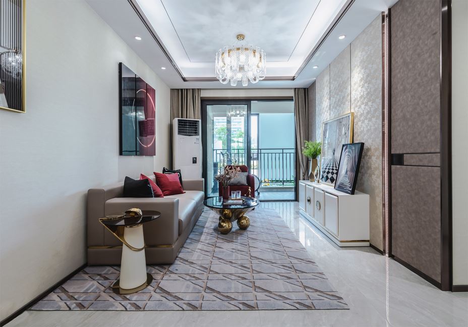 江門市越秀星匯名庭輕奢風(fēng)格三居室裝修案例