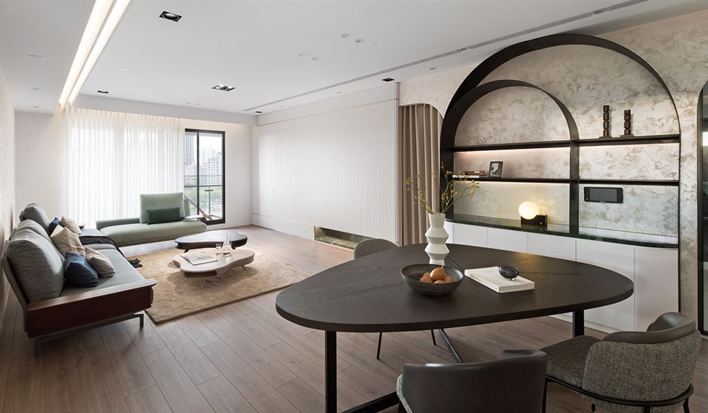 佛山市美的·金地·新明珠·鳳翔灣壹號(hào)現(xiàn)代簡(jiǎn)約風(fēng)格四居室裝修案例