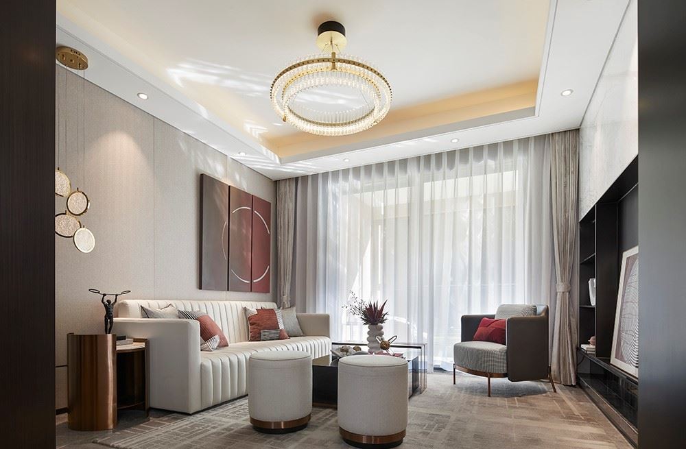 江門市興南小區(qū)輕奢風(fēng)格三居室裝修案例