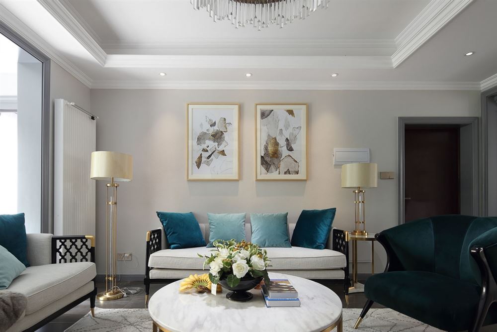 惠州市合生上觀國(guó)際輕奢風(fēng)格三居室裝修案例