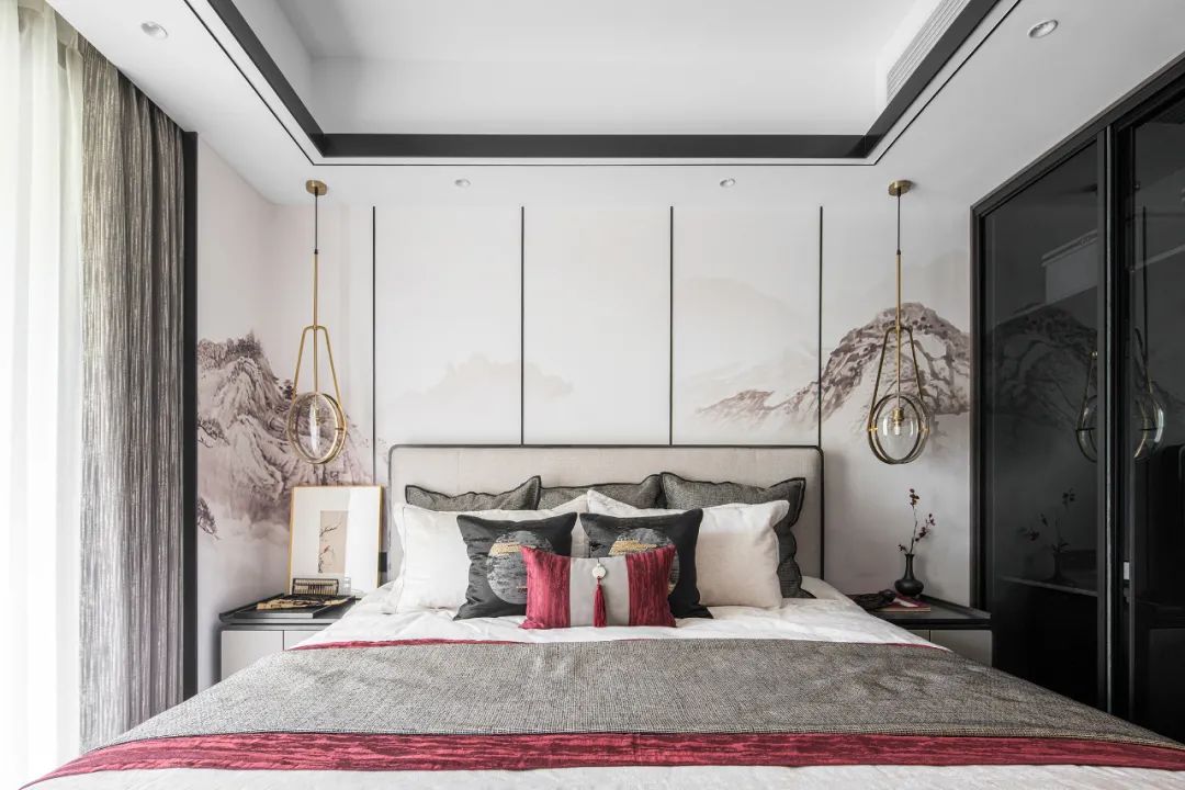 新中式風(fēng)格室內(nèi)設(shè)計(jì)家裝案例-臥室 新中式風(fēng)格室內(nèi)設(shè)計(jì)家裝案例-臥室