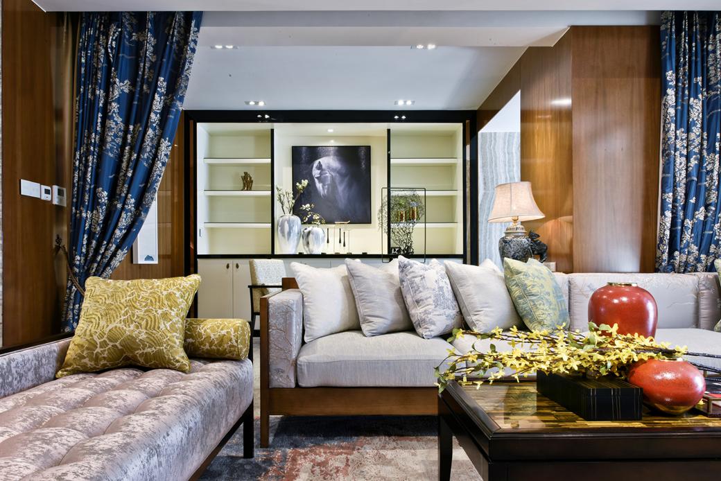 新中式風(fēng)格家裝設(shè)計室內(nèi)裝修效果圖-客廳沙發(fā) 新中式風(fēng)格家裝設(shè)計室內(nèi)裝修效果圖-客廳沙發(fā)