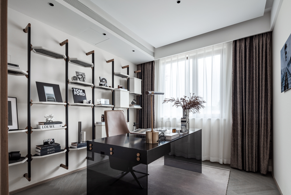 現(xiàn)代簡約風(fēng)格室內(nèi)設(shè)計(jì)家裝案例-書房 現(xiàn)代簡約風(fēng)格室內(nèi)設(shè)計(jì)家裝案例-書房