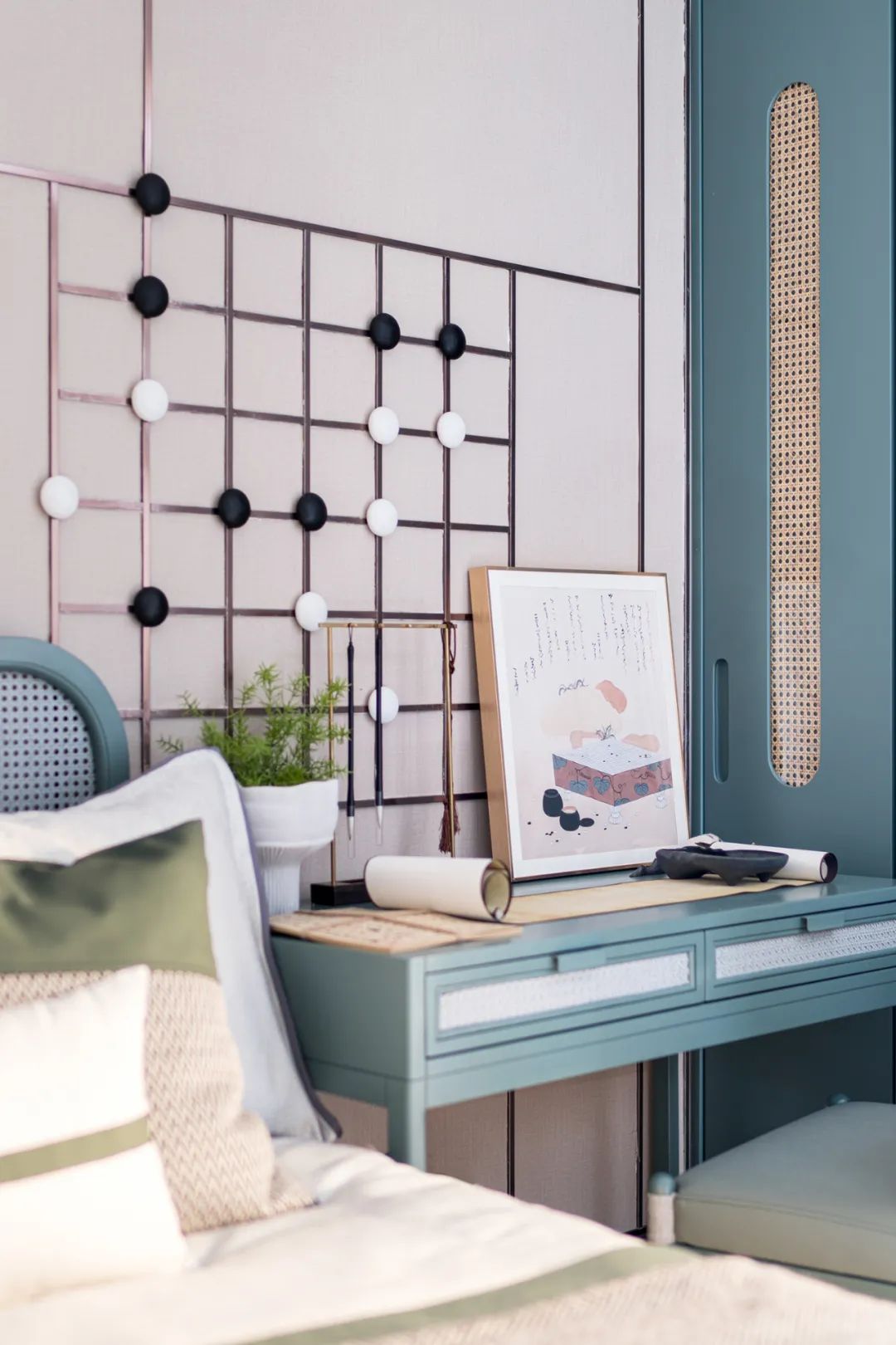 新中式風(fēng)格室內(nèi)設(shè)計(jì)家裝案例-次臥書(shū)桌 新中式風(fēng)格室內(nèi)設(shè)計(jì)家裝案例-次臥書(shū)桌