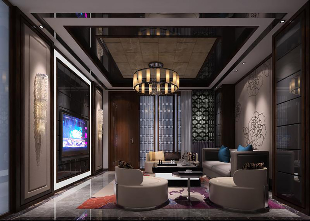 新中式風(fēng)格別墅裝修效果圖-東逸灣翠河澗四居190平米-休閑室 新中式風(fēng)格別墅裝修效果圖-東逸灣翠河澗四居190平米-休閑室