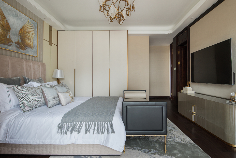 輕奢風(fēng)格家裝設(shè)計(jì)室內(nèi)裝修效果圖-臥室 輕奢風(fēng)格家裝設(shè)計(jì)室內(nèi)裝修效果圖-臥室