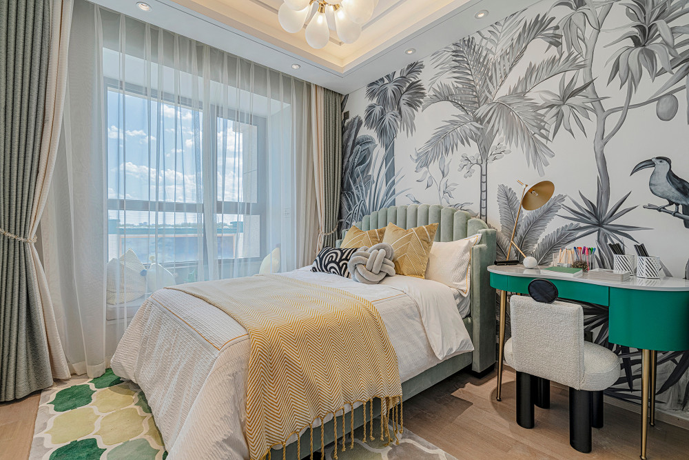 北歐輕奢風(fēng)格室內(nèi)家裝案例效果圖-次臥 北歐輕奢風(fēng)格室內(nèi)家裝案例效果圖-次臥