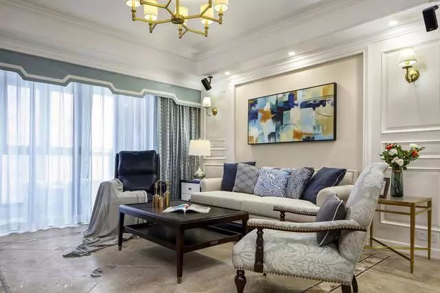 裝修公司美式風(fēng)格室內(nèi)裝修效果圖-客廳 裝修公司美式風(fēng)格室內(nèi)裝修效果圖-客廳