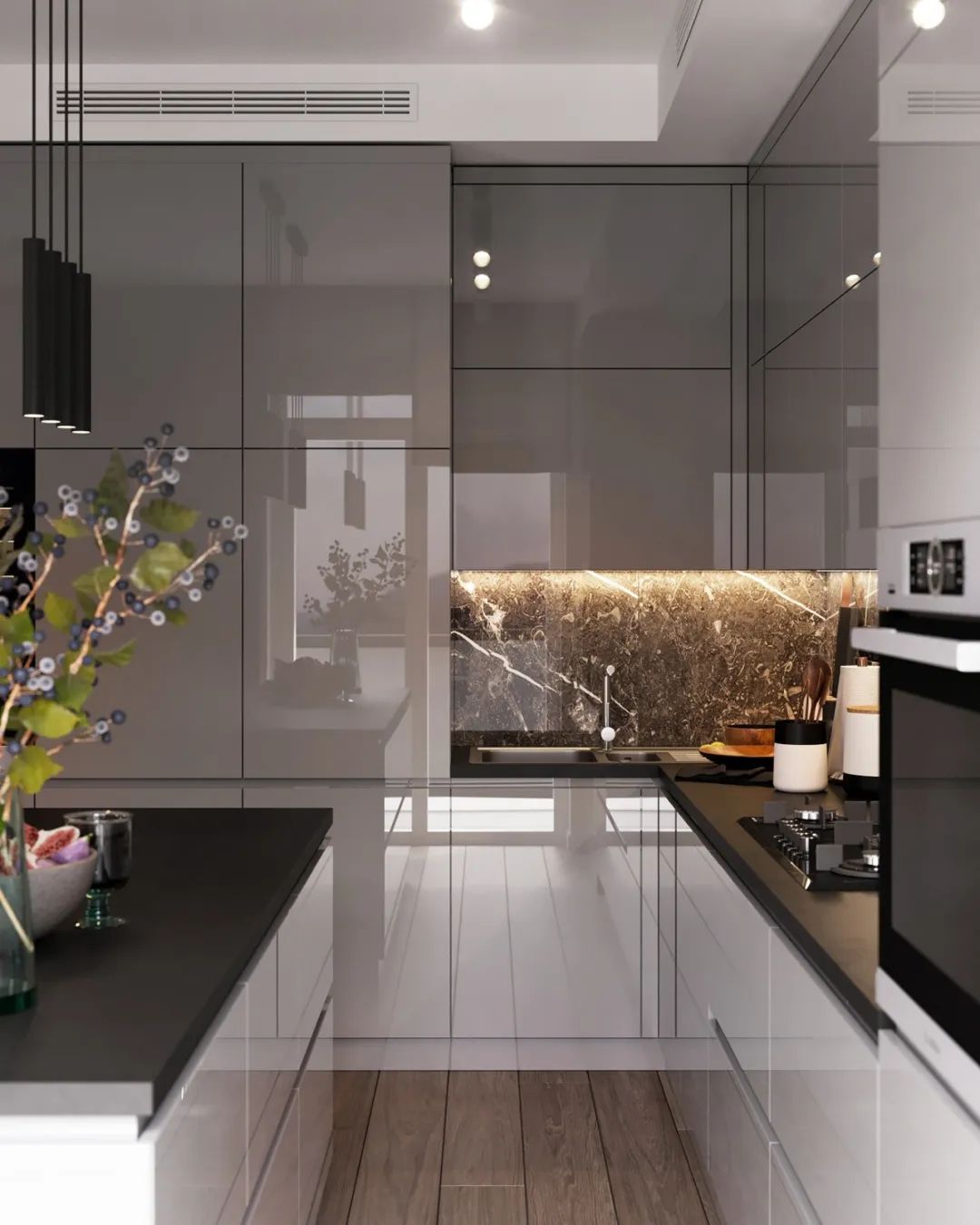 裝修案例現(xiàn)代簡約風格室內裝修效果圖-廚房 裝修案例現(xiàn)代簡約風格室內裝修效果圖-廚房