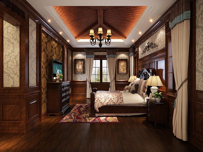 湖州市華都蘭廷公館新中式風(fēng)格別墅裝修案例