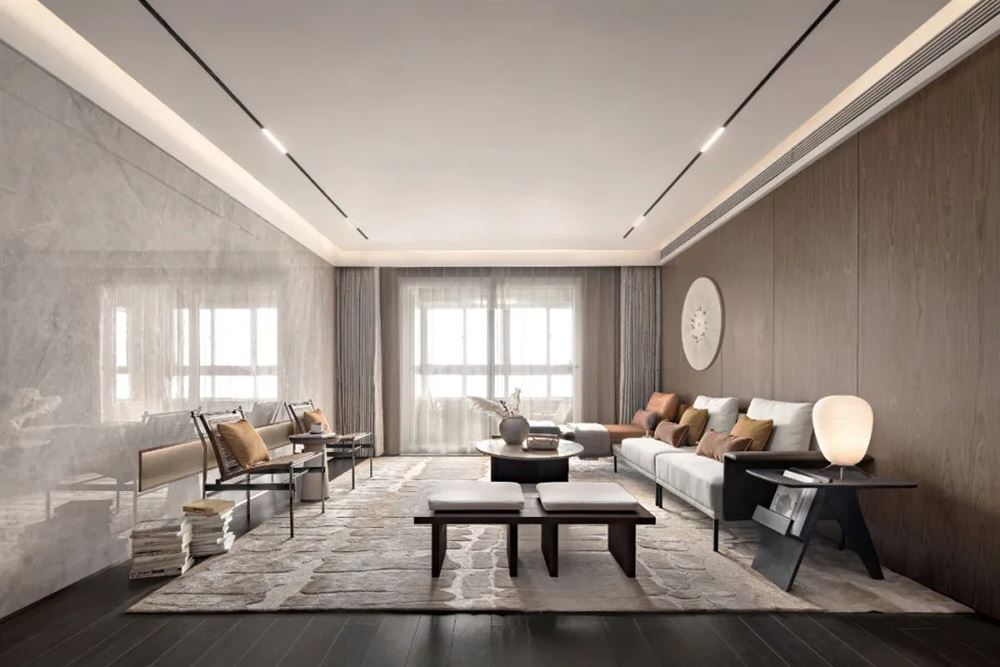 佛山市綠地·拾野川現(xiàn)代簡約風(fēng)格四居室裝修案例