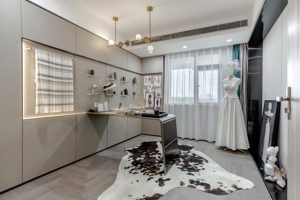 現(xiàn)代輕奢風格室內(nèi)設計家裝案例-書房 現(xiàn)代輕奢風格室內(nèi)設計家裝案例-書房