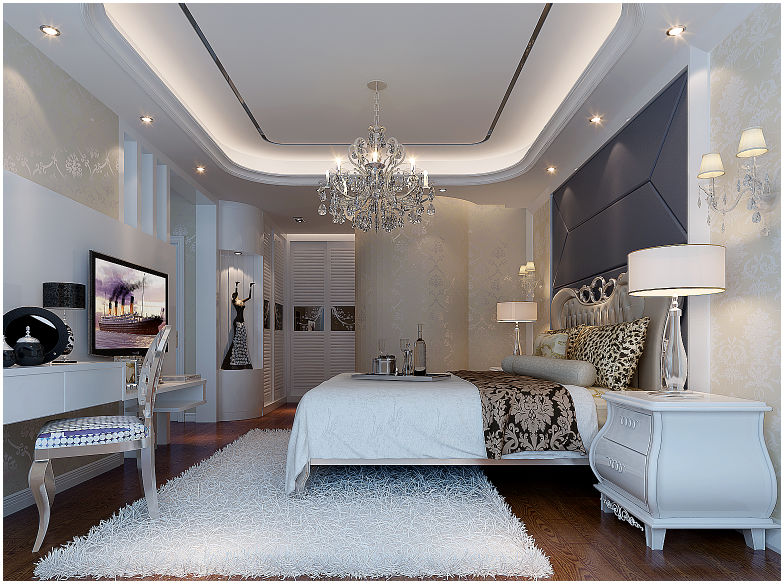 佛山裝修公司簡歐風(fēng)格室內(nèi)裝修效果圖-臥室 佛山裝修公司簡歐風(fēng)格室內(nèi)裝修效果圖-臥室