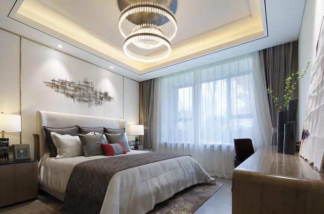 裝修案例新中式風(fēng)格室內(nèi)裝修效果圖-臥室 裝修案例新中式風(fēng)格室內(nèi)裝修效果圖-臥室