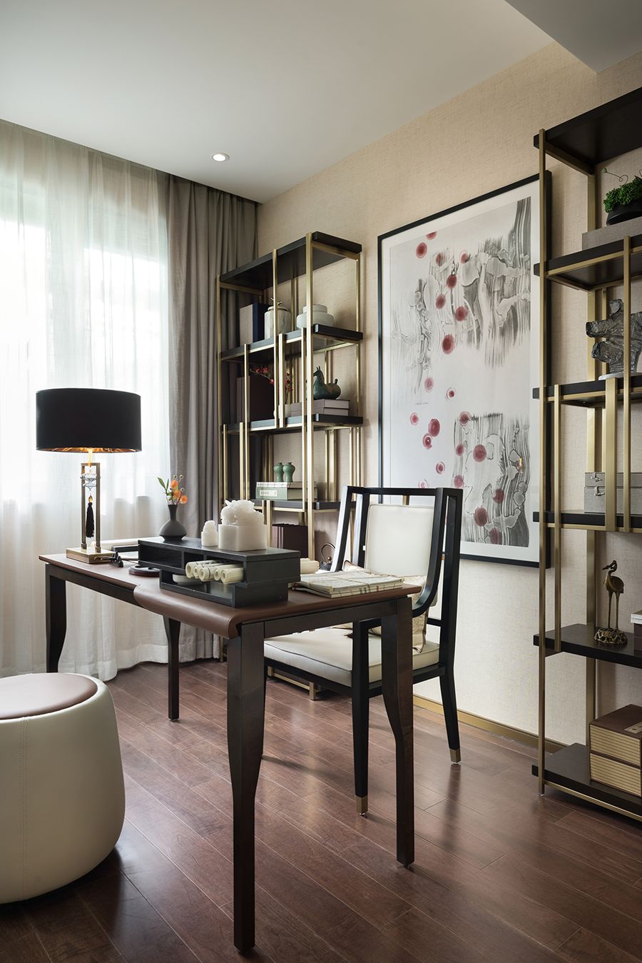 新中式風(fēng)格家裝設(shè)計(jì)室內(nèi)裝修效果圖-書(shū)房 新中式風(fēng)格家裝設(shè)計(jì)室內(nèi)裝修效果圖-書(shū)房