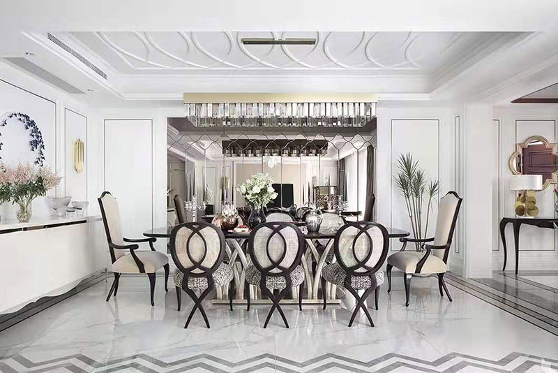 現(xiàn)代簡歐風(fēng)格室內(nèi)裝修效果圖-英溪桃源平層125平米-餐廳 現(xiàn)代簡歐風(fēng)格室內(nèi)裝修效果圖-英溪桃源平層125平米-餐廳