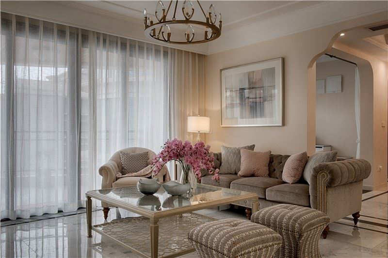 廣州市怡園小區(qū)美式風(fēng)格三居室裝修案例