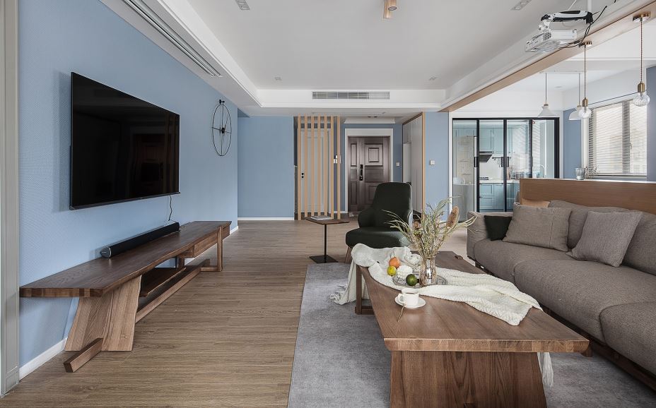 江門市奧園泉林黃金小鎮(zhèn)北歐風(fēng)格四居室裝修案例