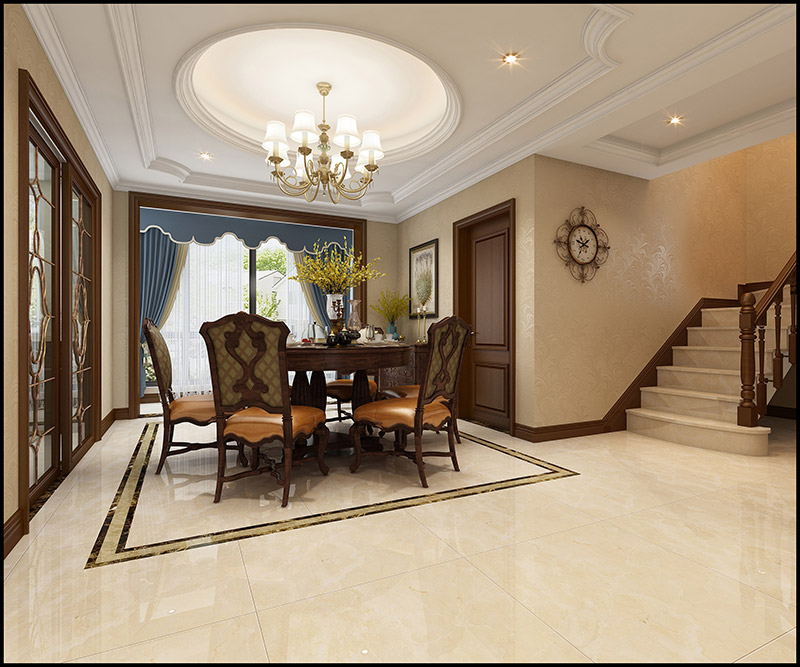 龍光天湖酈都復式240平米新中式風格裝修案例-餐廳 龍光天湖酈都復式240平米新中式風格裝修案例-餐廳