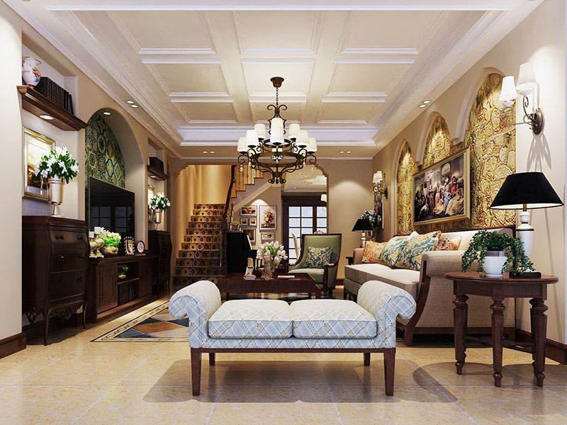 揭陽市創(chuàng)鴻國際小區(qū)現(xiàn)代風(fēng)格別墅裝修案例