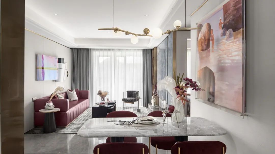 高雅輕奢風(fēng)格室內(nèi)設(shè)計(jì)家裝案例-餐廳 高雅輕奢風(fēng)格室內(nèi)設(shè)計(jì)家裝案例-餐廳