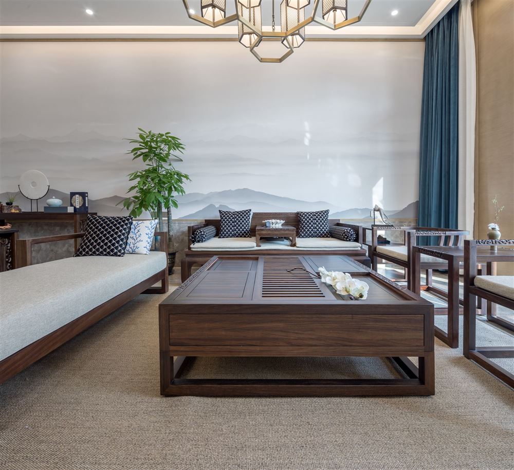 佛山市金科城新中式風(fēng)格平層裝修案例