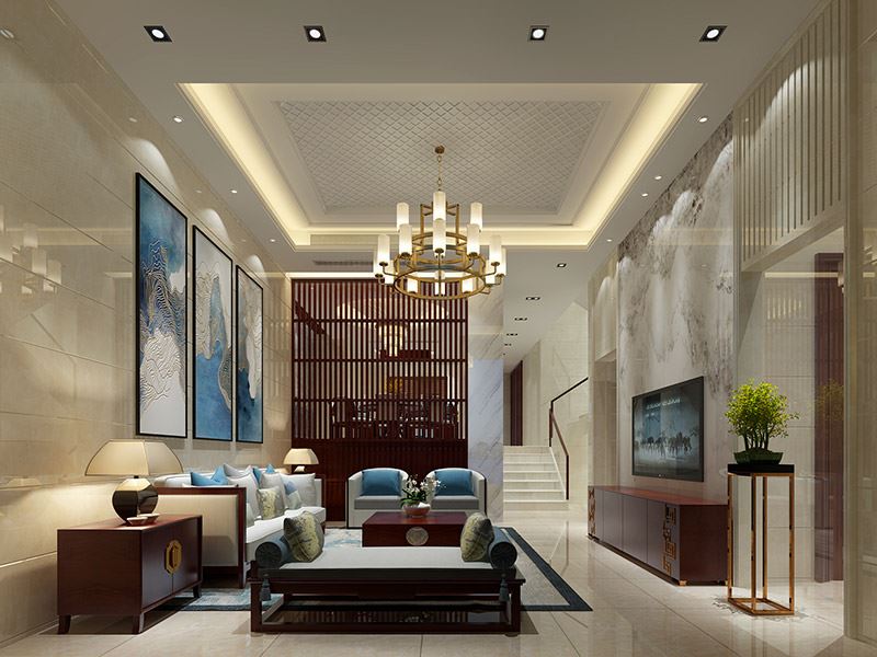 泰州市長(zhǎng)江首府現(xiàn)代簡(jiǎn)約風(fēng)格別墅裝修案例