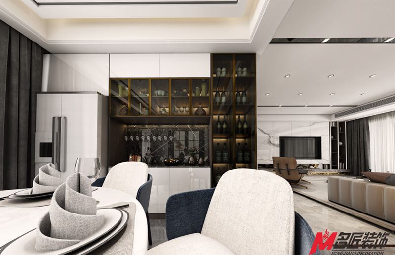 茂名市碧桂園·公園壹號(hào)輕奢風(fēng)格平層裝修案例