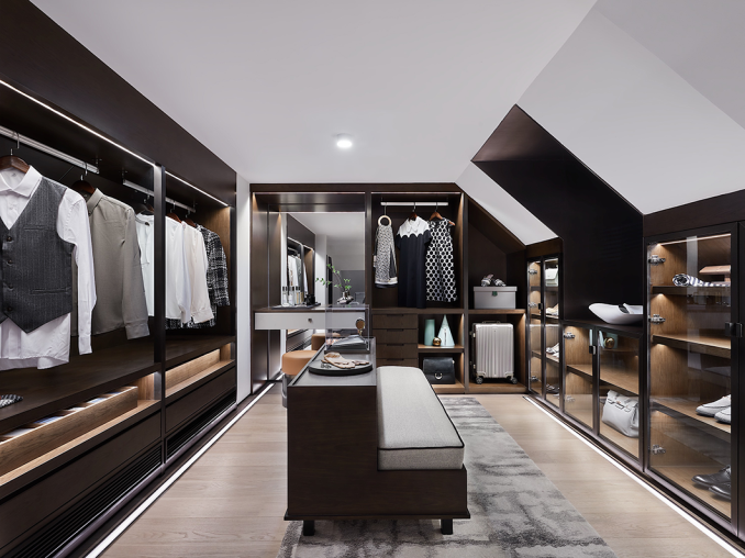 現(xiàn)代簡約風(fēng)格別墅室內(nèi)設(shè)計家裝案例-衣帽間 現(xiàn)代簡約風(fēng)格別墅室內(nèi)設(shè)計家裝案例-衣帽間