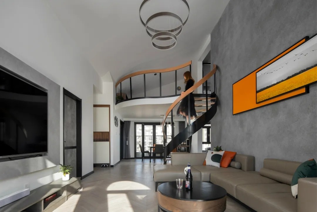 裝修案例現(xiàn)代風(fēng)格復(fù)式裝修效果圖-客廳 裝修案例現(xiàn)代風(fēng)格復(fù)式裝修效果圖-客廳