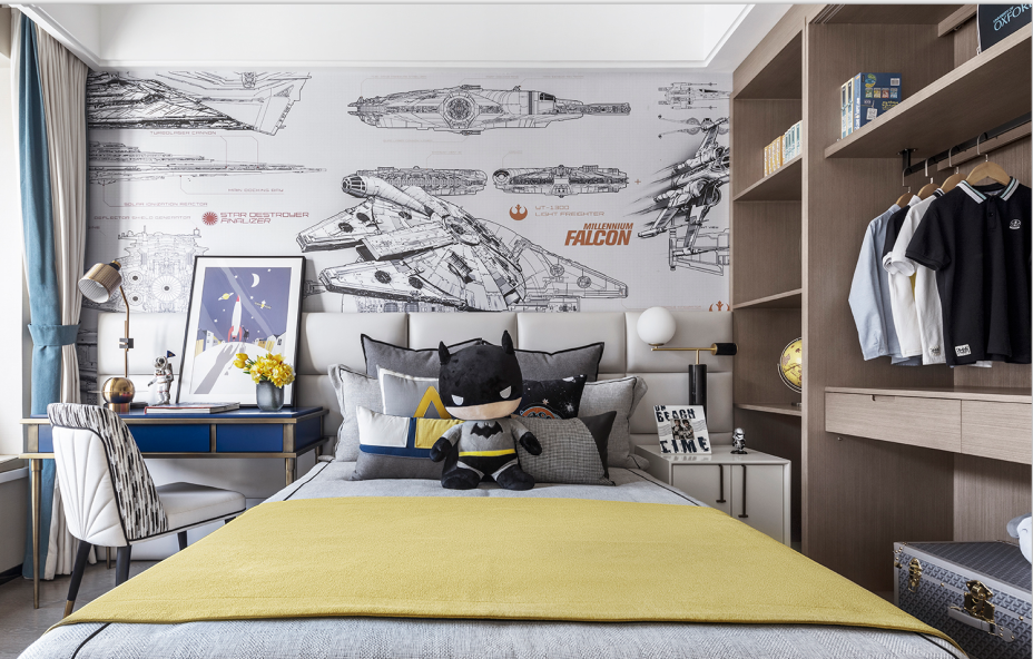 新中式風(fēng)格家裝設(shè)計(jì)室內(nèi)裝修效果圖-兒童房 新中式風(fēng)格家裝設(shè)計(jì)室內(nèi)裝修效果圖-兒童房