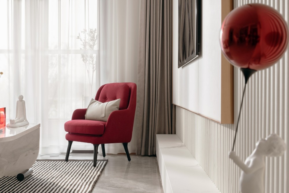 現(xiàn)代輕奢風格室內設計家裝案例-客廳電視背景墻