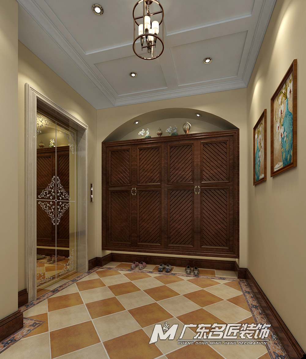 九號別墅410平米美式鄉(xiāng)村風格裝修案例-玄關 九號別墅410平米美式鄉(xiāng)村風格裝修案例-玄關