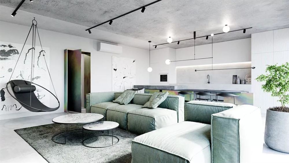 佛山市弘陽德商昕悅府北歐風格三居室裝修案例