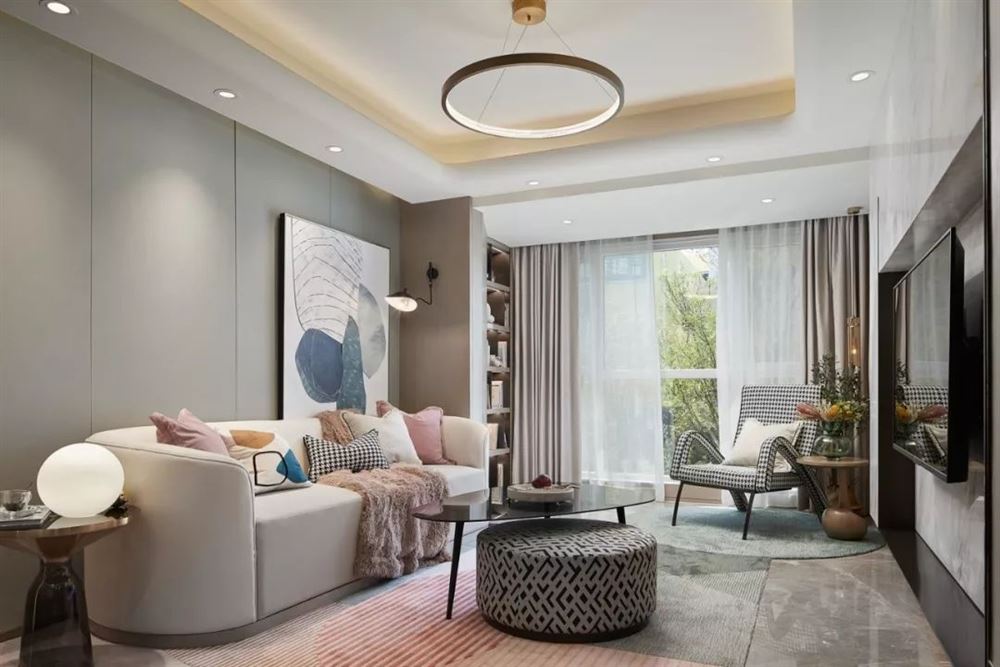 廣州市云山詩意(白云)輕奢風格三居室裝修案例