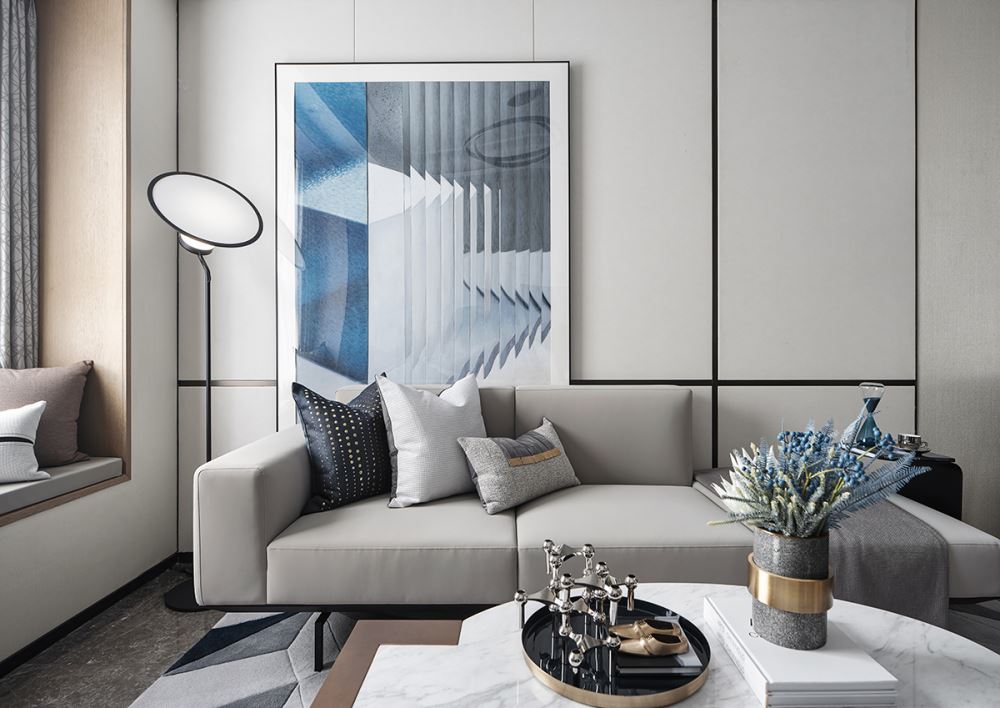 楚雄彝族自治州荷風(fēng)苑現(xiàn)代簡約風(fēng)格三居室裝修案例