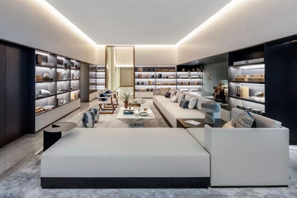 江門市錦繡香江新中式風格四居室裝修案例