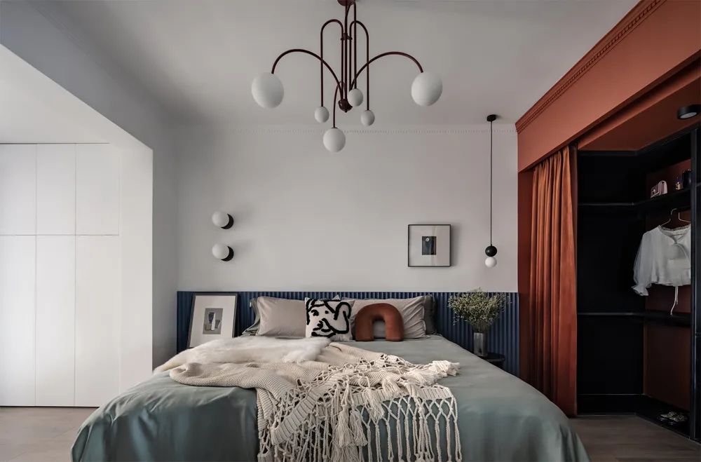 美式輕奢風(fēng)格室內(nèi)設(shè)計家裝案例-主臥 美式輕奢風(fēng)格室內(nèi)設(shè)計家裝案例-主臥