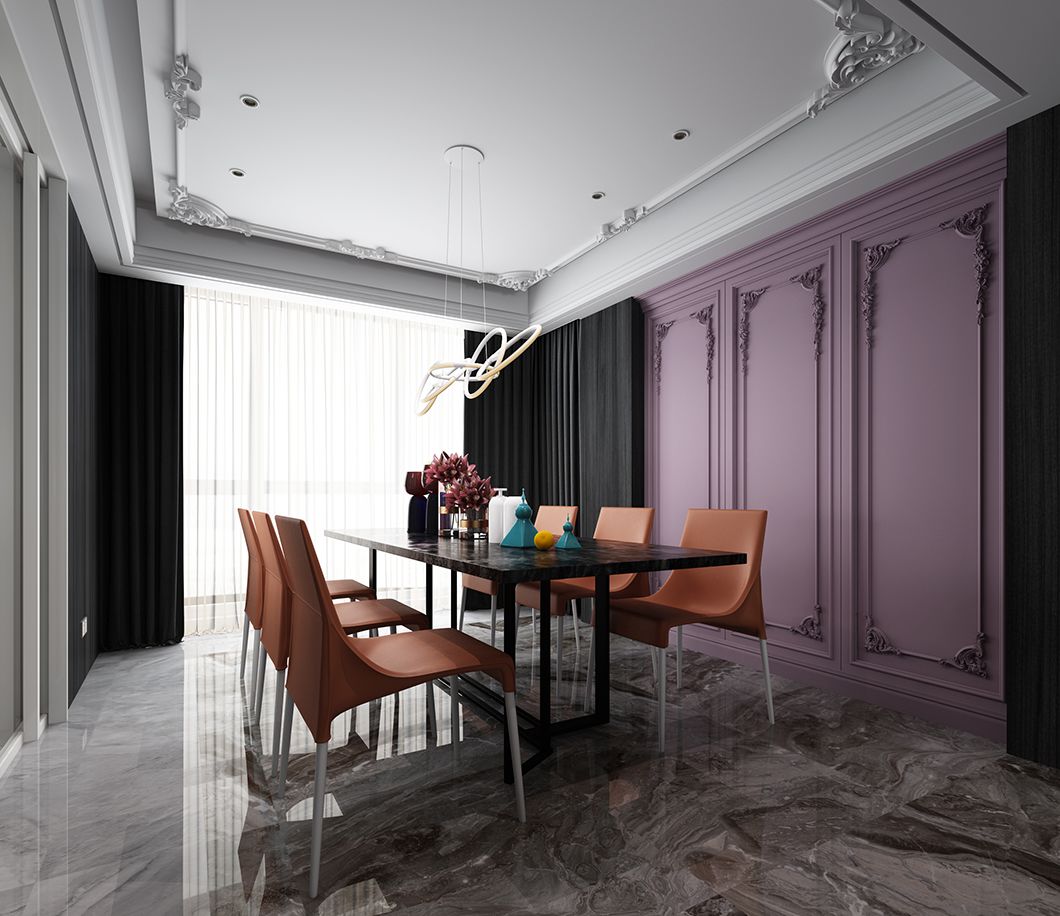 時尚輕奢風(fēng)格家裝設(shè)計(jì)室內(nèi)裝修效果圖-餐廳 時尚輕奢風(fēng)格家裝設(shè)計(jì)室內(nèi)裝修效果圖-餐廳