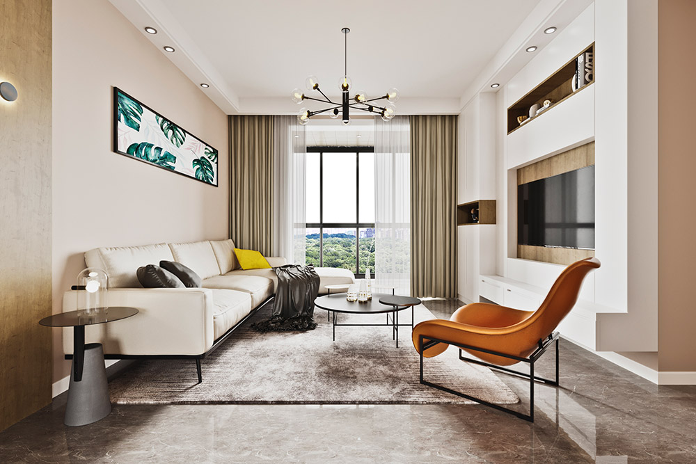 景都佳苑二居106平米北歐風(fēng)格裝修案例-客廳 景都佳苑二居106平米北歐風(fēng)格裝修案例-客廳