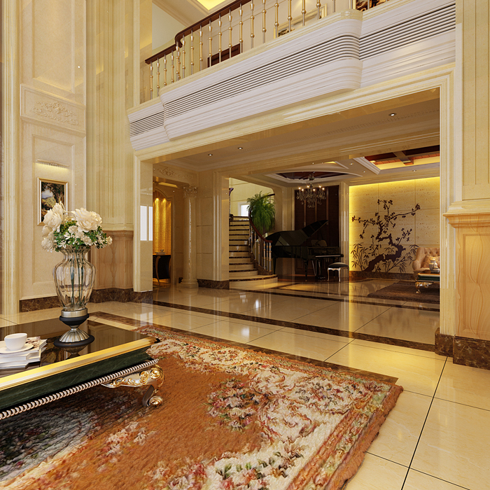 佛山裝修公司現(xiàn)代歐式風(fēng)格別墅裝修效果圖-客廳 佛山裝修公司現(xiàn)代歐式風(fēng)格別墅裝修效果圖-客廳