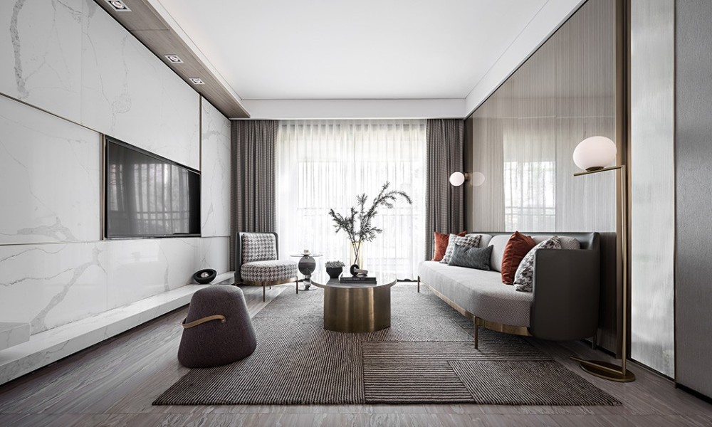 現(xiàn)代簡(jiǎn)約風(fēng)格室內(nèi)家裝案例效果圖-客廳 現(xiàn)代簡(jiǎn)約風(fēng)格室內(nèi)家裝案例效果圖-客廳