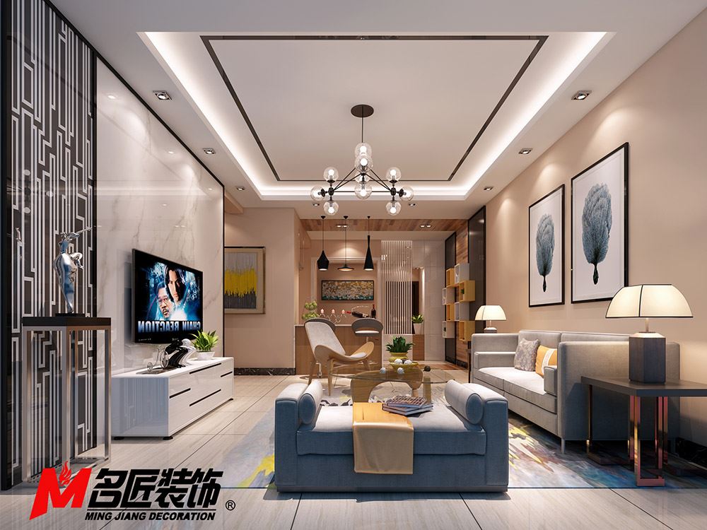 河源市博美皇家花園現(xiàn)代簡約風(fēng)格三居室裝修案例