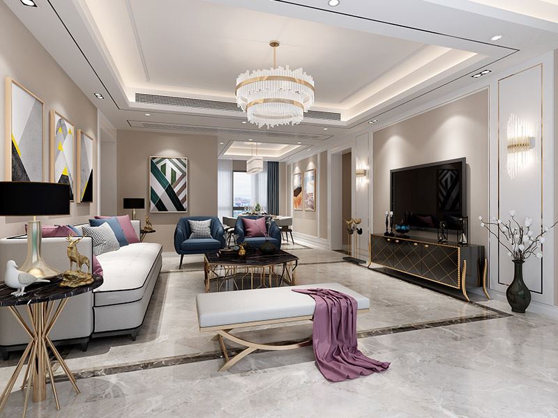 泰州市長(zhǎng)江首府現(xiàn)代簡(jiǎn)約風(fēng)格三居室裝修案例